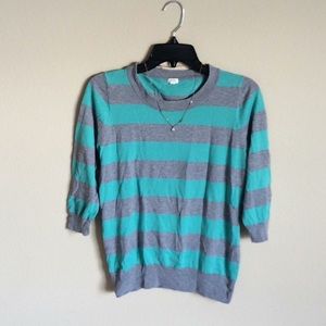 J. Crew  blue gray  top